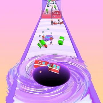 Вам предстоит управлять черной дырой, съедать все на своем пути, чтобы вырасти до огромных размеров! Улучшайте свою черную дыру, чтобы получить преимущество! Люди, машины, огромные здания... А может, попробуем съесть планету? Черная дыра поглощает машины!