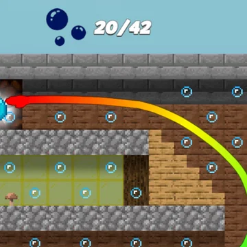 Сможешь ли ты дотянуться до алмаза? Увлекательная головоломка, в которой вам необходимо дотянуться рукой до алмаза, обходя препятствия.