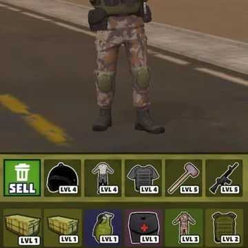 Зомби наступают! Собирай экипировку и сражайся. Мердж предметов, комбинируй оружие! Прокачивай бойца и отправляйся в бой с толпой зомби. Крутые пушки и броня!