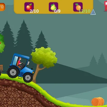 Попробуйте себя в роли водителя трактора. Соберите фрукты, овощи, животных и доставьте их заказчику. Звучит просто? Вам предстоит пробраться сквозь холмистые местности, ямы и запутанные маршруты. Играйте онлайн бесплатно и без регистрации.