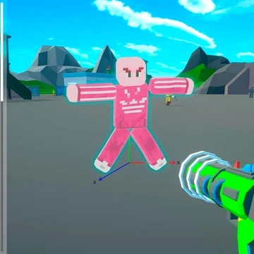 Загляни в удивительный кубический мир, где ты можешь стать кем угодно: от БАНДИТА до ЗОМБИ, нападающего на всех вокруг!