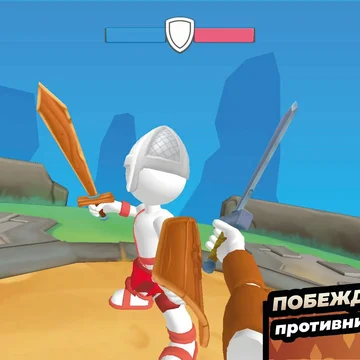 Гладиаторы: Крафт и Сражения - создавай и крафти новые материалы, подготовь своего гладиатора для битвы на арене. Стань лучшим гладиатором!