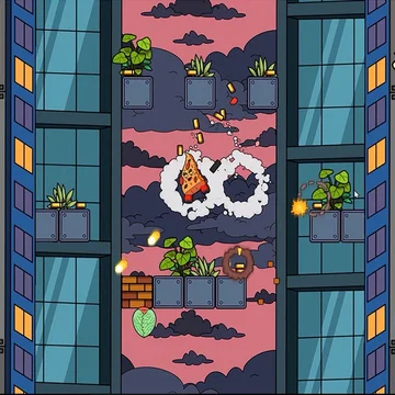 Попробуйте себя в роли вкуснейшего ломтика пиццы! Звучит необычно? В этой аркадной онлайн-игре для вас спрятано много сюрпризов. Вам предстоит сразиться с необычными врагами и спасти мир. Справитесь ли вы с такой задачкой? Играйте в шутер бесплатно со своего смартфона или ПК.