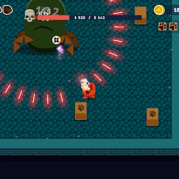 Это захватывающая 2D рогалик, аркадный шутер и динамичная игра. Исследуйте уникальные уровни, уничтожайте врагов, собирайте монеты и прокачивайте своего персонажа.