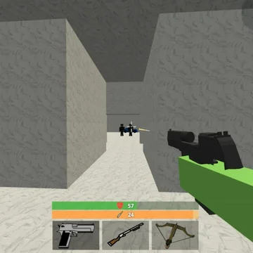 Пиксельный экшен в стиле Minecraft: спаси свою бывшую от боевиков, стреляй, выживай и крафти в блоковом мире, полном опасностей и приключений!