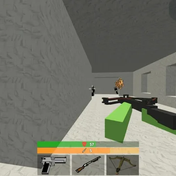 Пиксельный экшен в стиле Minecraft: спаси свою бывшую от боевиков, стреляй, выживай и крафти в блоковом мире, полном опасностей и приключений!