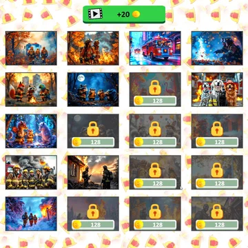 Микс Пазл: Пожарные – развивающая игра для детей, где нужно менять местами блоки, чтобы собрать яркие картинки с пожарными! Весело и полезно!