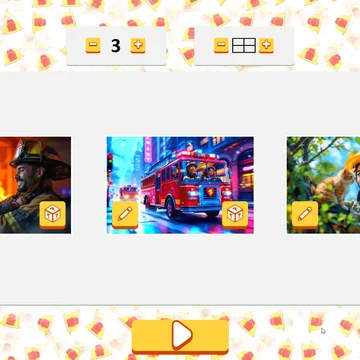 Микс Пазл: Пожарные – развивающая игра для детей, где нужно менять местами блоки, чтобы собрать яркие картинки с пожарными! Весело и полезно!
