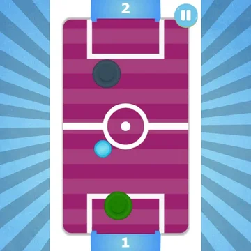 Знакомая многим игра аэрохоккей. Если хотите проверить свою ловкость и внимание, тогда скорей начинайте играть.