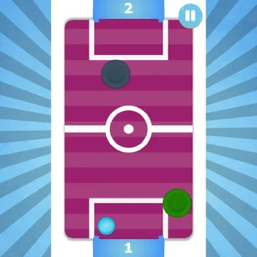 Знакомая многим игра аэрохоккей. Если хотите проверить свою ловкость и внимание, тогда скорей начинайте играть.