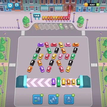 Парковка автомобилей — увлекательная головоломка с машинами и пассажирами! Проходите множество уровней с разнообразными механиками!