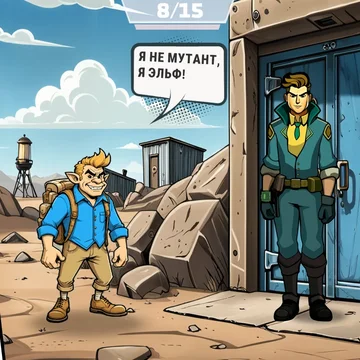 Стань охранником в постапокалиптическом убежище! Проверяй документы, багаж, лови злодеев и мутантов. От твоего выбора зависит — друг или враг войдёт в ворота!