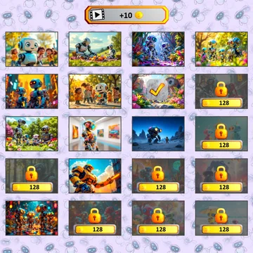 Микс Пазл: Роботы — собирайте крутые изображения роботов, меняя местами их части! Весёлая игра, которая развивает логику, внимание и воображение.