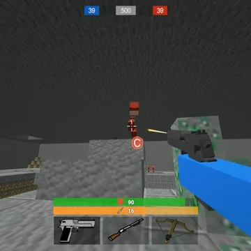 Raven 3D - Линия фронта — кубический шутер в стиле Minecraft: командные битвы, арсенал оружия, жаркая атмосфера войны и динамичный геймплей на фронте.