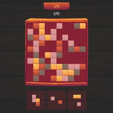 Расставляйте фигурки на игровом поле и собирайте по три одинаковых деревянных элемента в ряд.