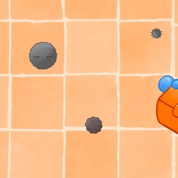 Dusty Cat — казуальная игра с милой графикой. Пройдите путь от крошечной пылинки до очаровательного пушистого кота!