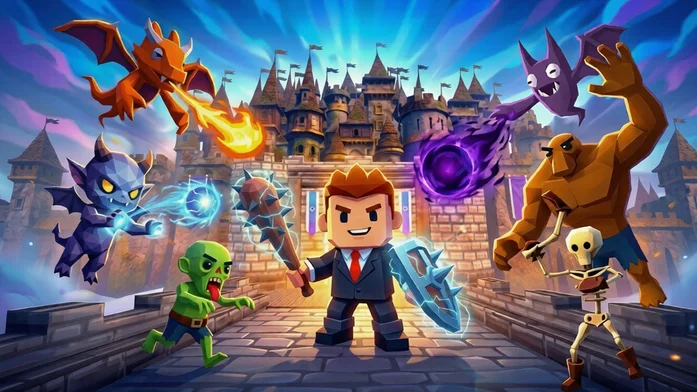 Офисный Рыцарь 3D: Защита замка на Пикабу Игры