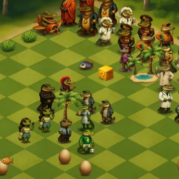 Cocodrillas Saga - увлекательная игра в жанре мерж! Создавайте крокодилов разных профессий. Играйте бесплатно и наслаждайтесь живым общением персонажей!