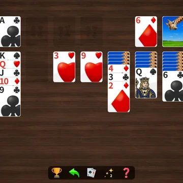 Пасьянс Косынка Крупные карты — выбирайте дизайн, используйте бесконечные  подсказки и соревнуйтесь с другими игроками!