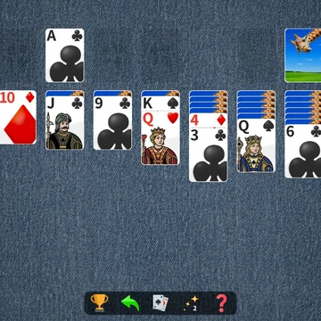 Пасьянс Косынка Крупные карты — выбирайте дизайн, используйте бесконечные  подсказки и соревнуйтесь с другими игроками!