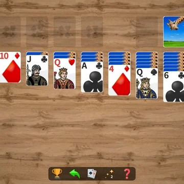 Пасьянс Косынка Крупные карты — выбирайте дизайн, используйте бесконечные  подсказки и соревнуйтесь с другими игроками!