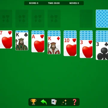 Пасьянс Косынка Крупные карты — выбирайте дизайн, используйте бесконечные  подсказки и соревнуйтесь с другими игроками!