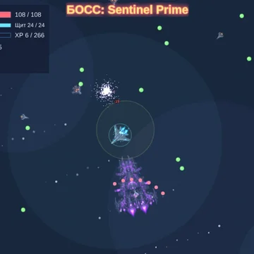 Выживайте среди бесконечных волн врагов, собирайте смертоносный билд орбитального оружия, побеждайте боссов по таймеру и становитесь сильнее с каждым забегом.