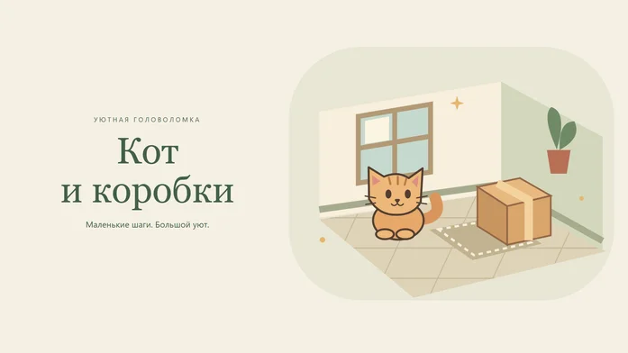 Кот и коробки на Пикабу Игры