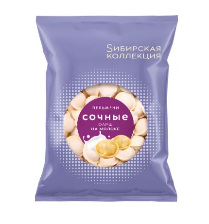 Пельмени СИБИРСКАЯ КОЛЛЕКЦИЯ Сочные с фаршем на молоке, 700г