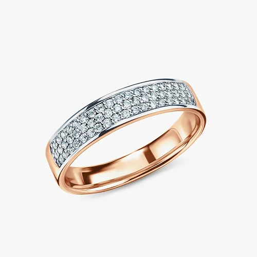 Золотое кольцо с бриллиантами природными