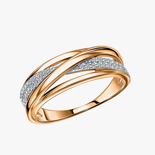 Золотое кольцо с бриллиантами