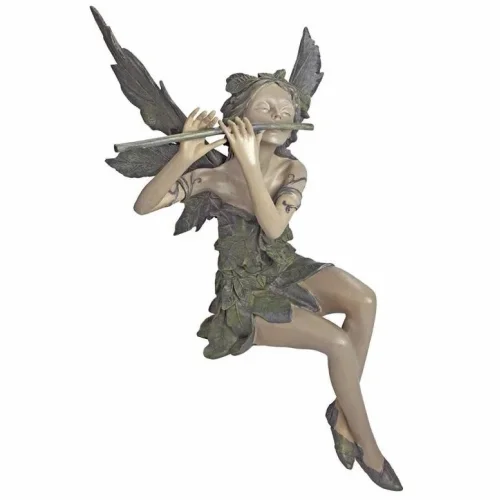 Ангел-флейтистка статуэтка из смолы