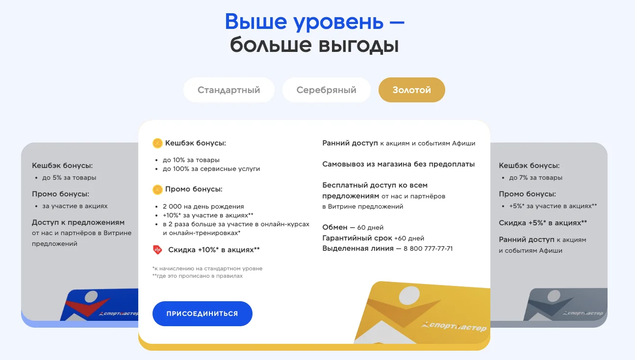 бонусы в спортмастере