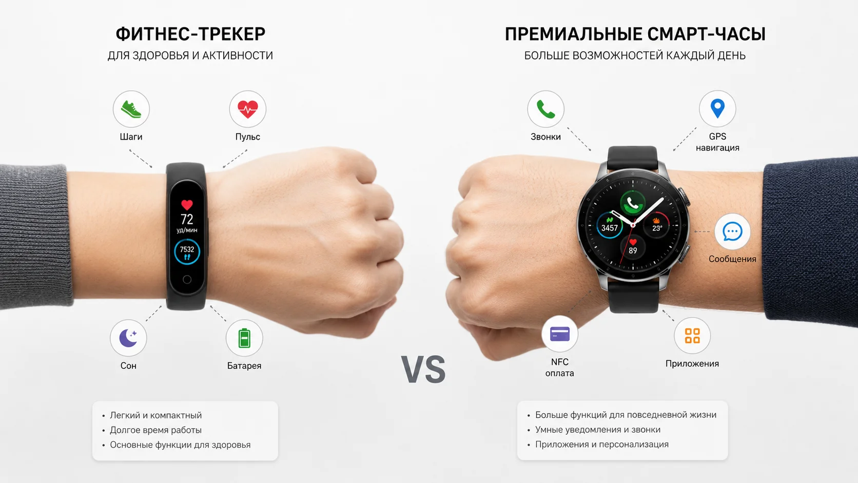 Коротко: что выбрать в разных ситуациях