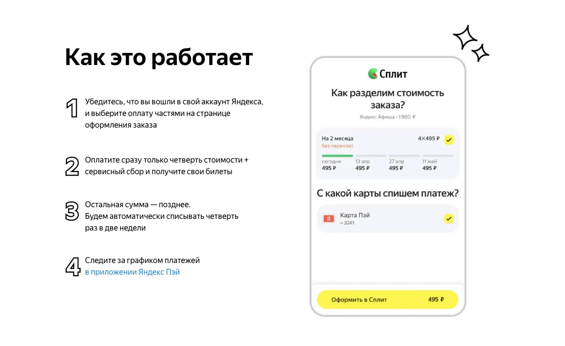 яндекс афиша купить в сплит
